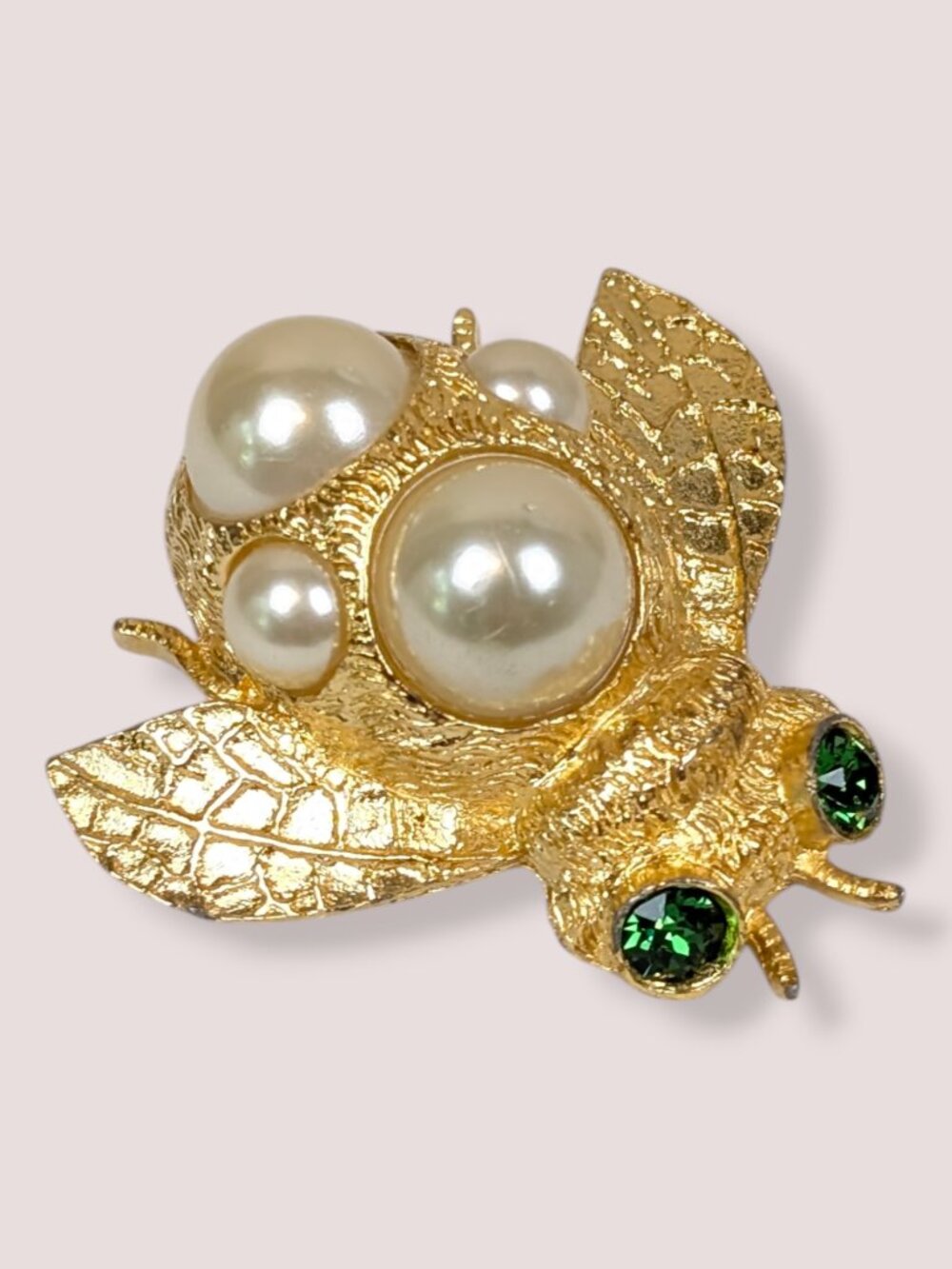 Vintage Ivana Faux Pearl Bee Brooch - Picture 2 of 7